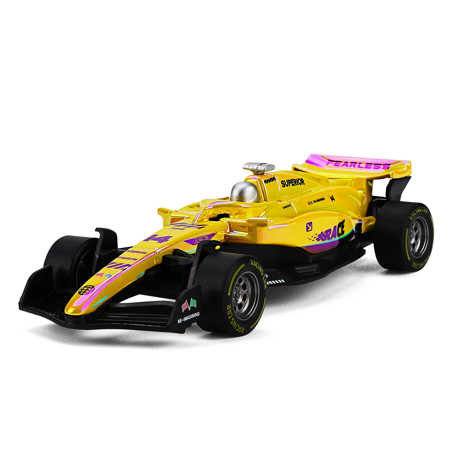 YC6603H Alpine Racing Phantom Casting Car Model, Zinc Alloy Toy Car for Kids, Pull Back Vehicles Toy Car for Toddlers Kids Boys Girls Gift