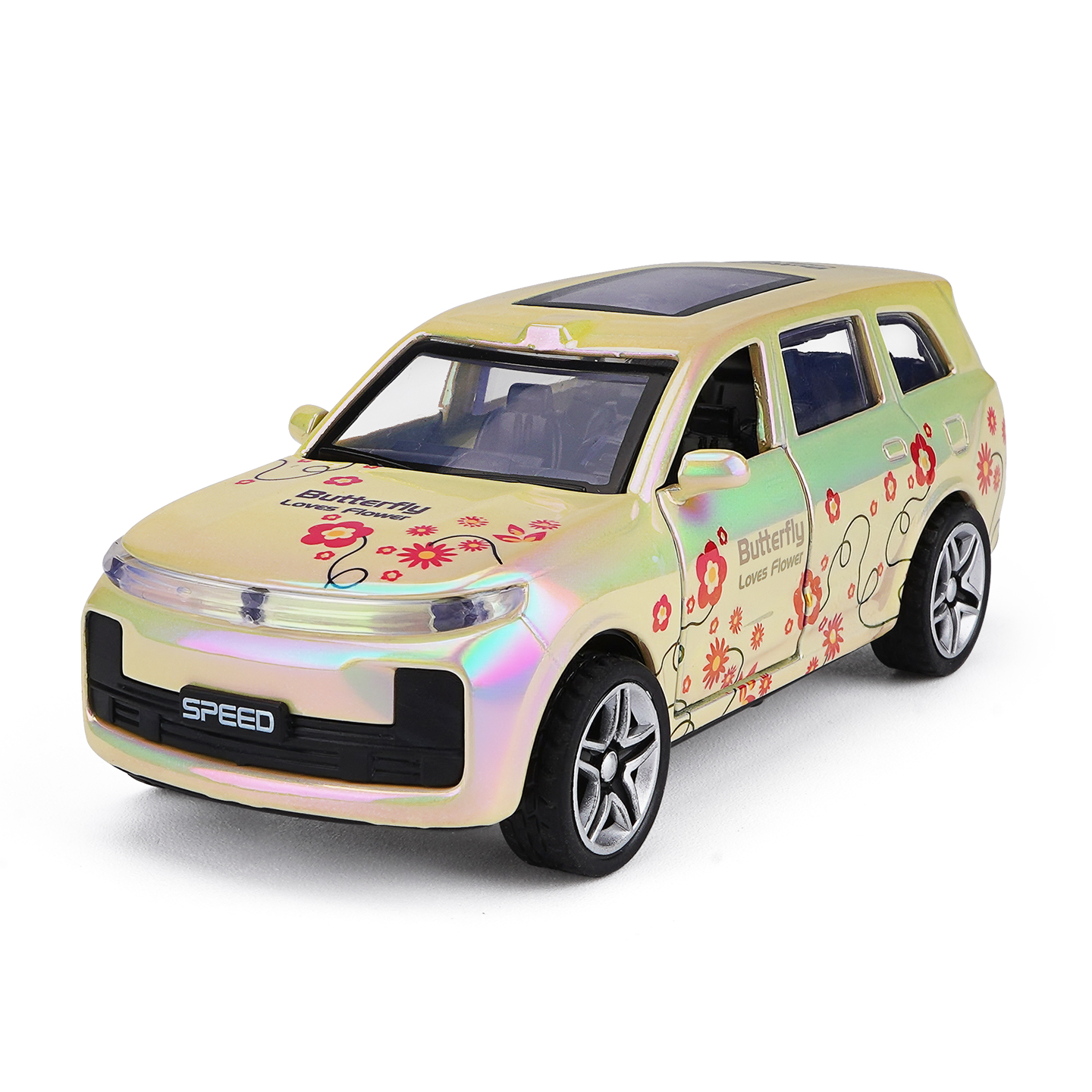 YC6607H Electric Vehicle Ideal Color, Car Model, Zinc Alloy Toy Car for Kids, Pull Back Vehicles Toy Car for Toddlers Kids Boys Girls Gift