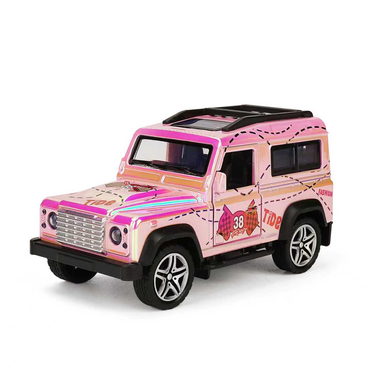 YC6616H Land Rover Defender Colorful, Car Model, Zinc Alloy Toy Car for Kids, Pull Back Vehicles Toy Car for Toddlers Kids Boys Girls Gift