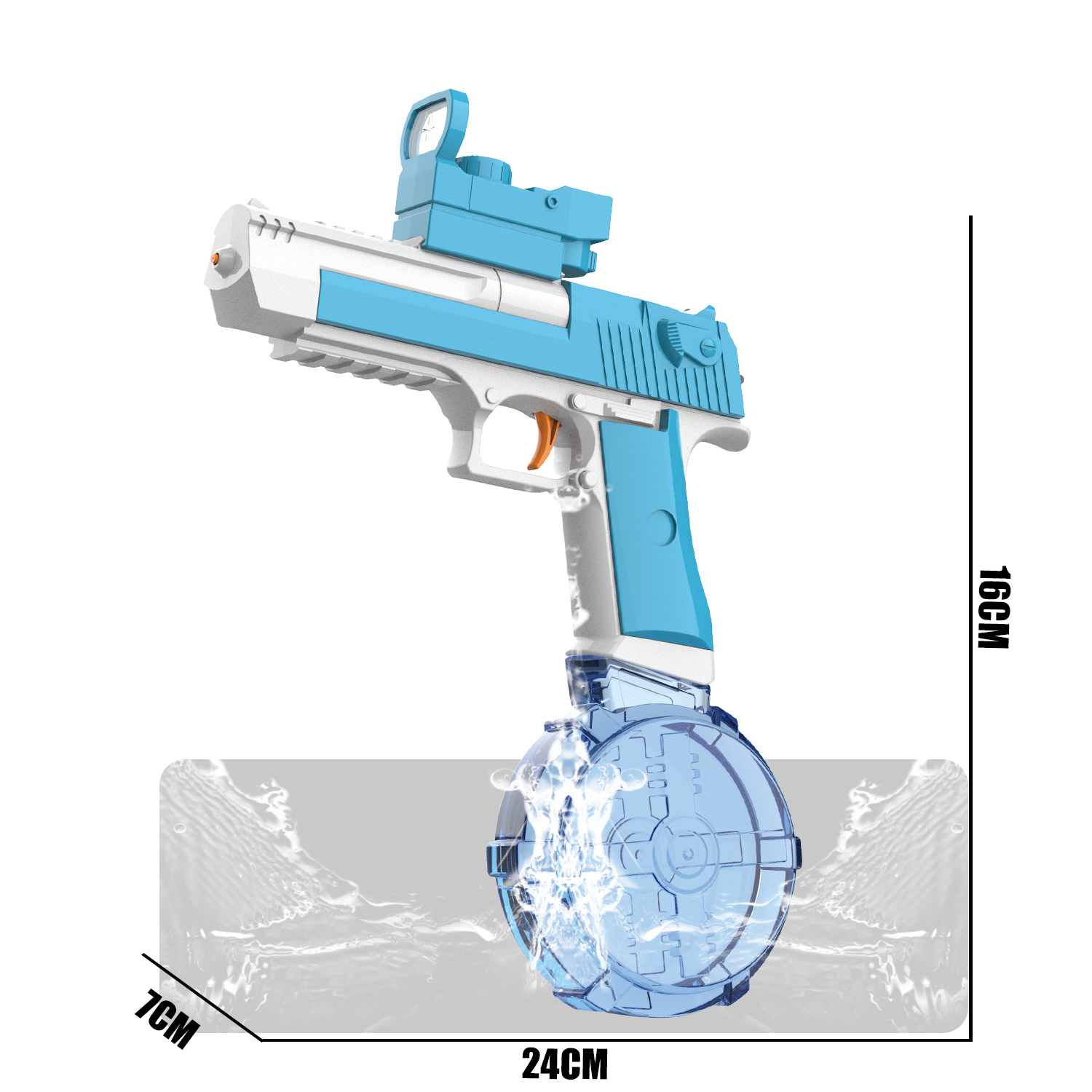 777-2  Electric continuous-firing Desert Eagle water gun (dr