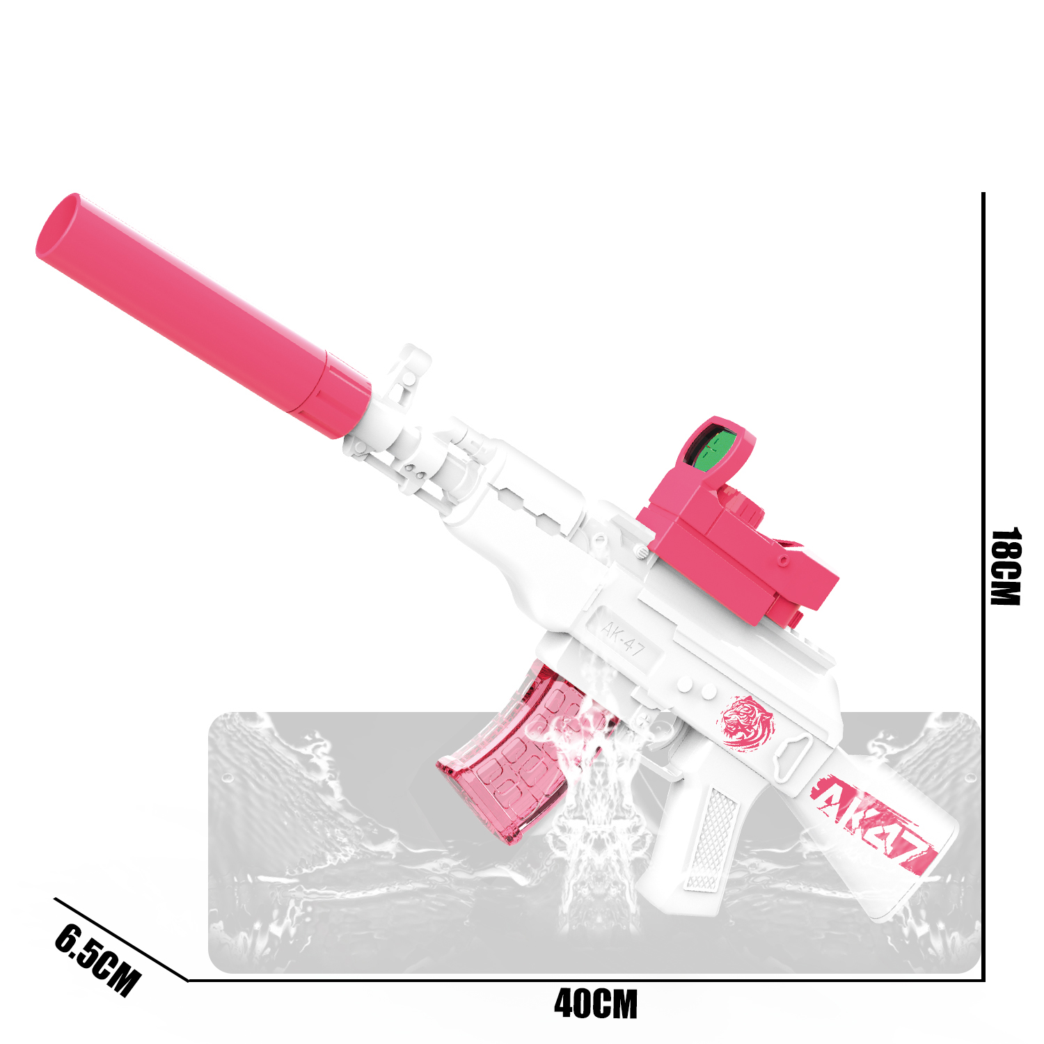 777-3 Electric continuous firing AK47 water gun (magazine version)