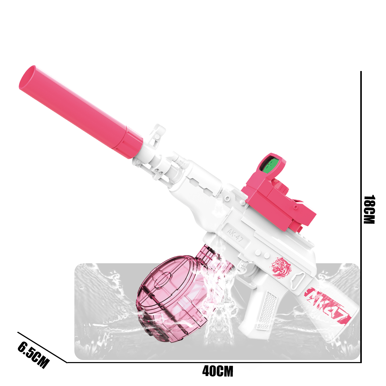 777-5 Electric continuous firing AK47 water gun (drum versio