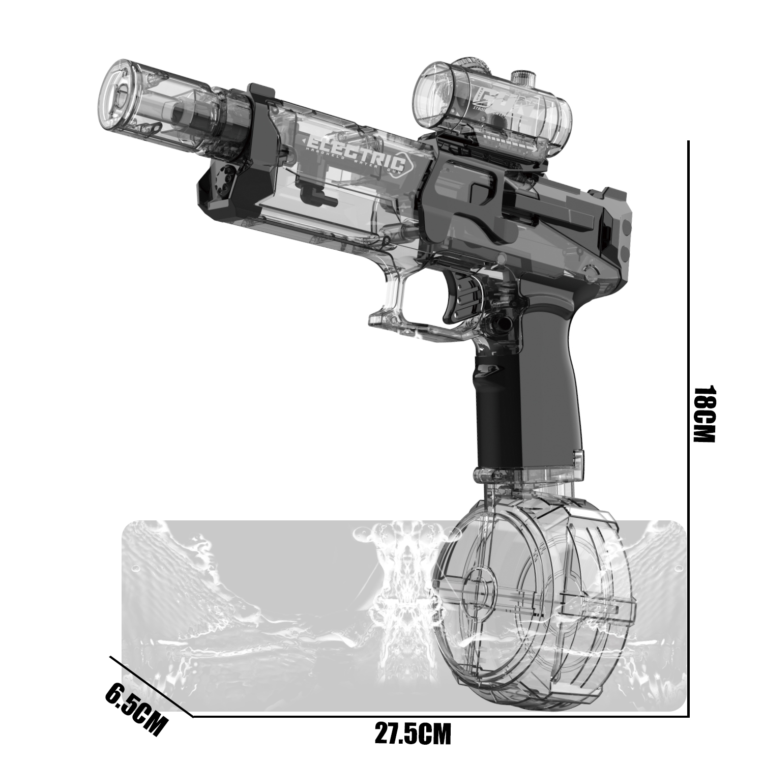 777-12 Electric continuous ice rat water gun
