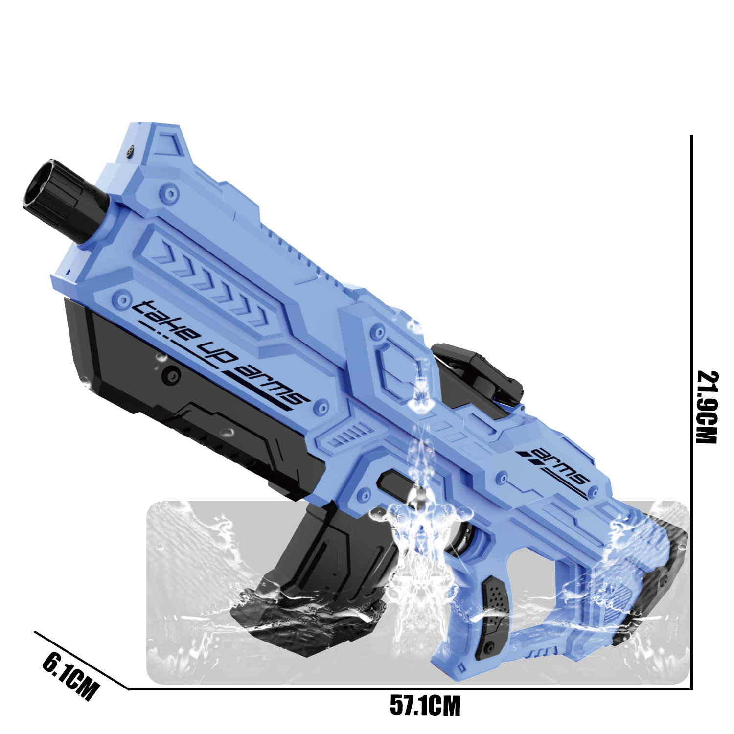 777-15 Electric Repeater Water Gun Thunder Gun (Three Mode)