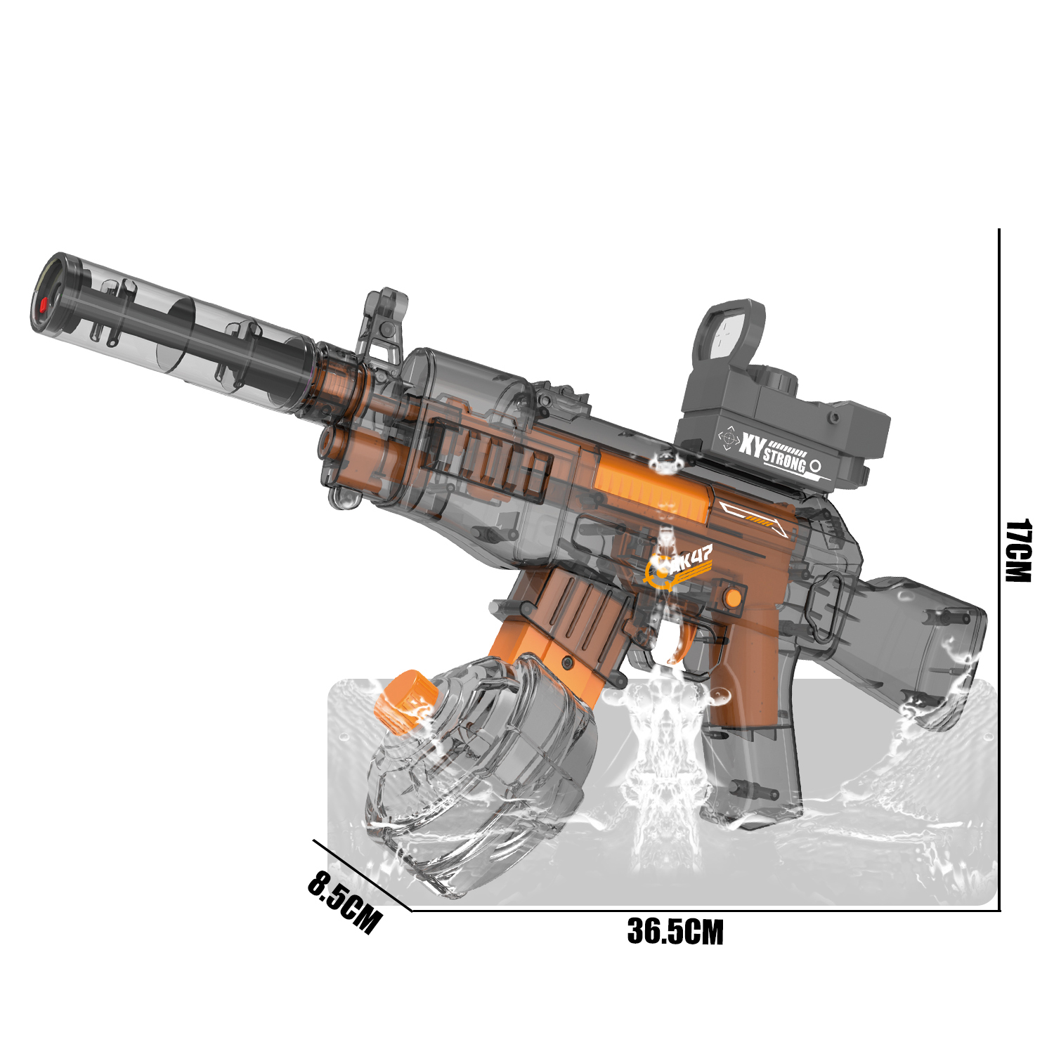 777-18 Electric continuous water gun AK linked self-priming water gun