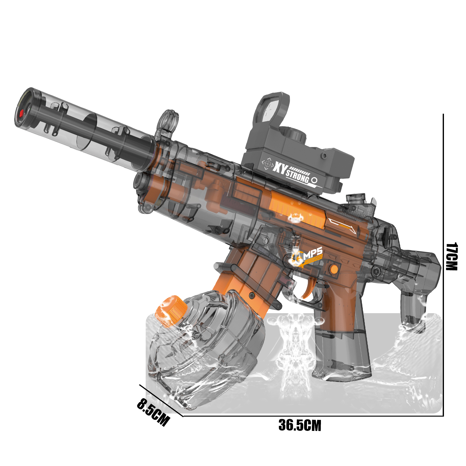 777-19 Electric continuous water gun MP5 linked self-priming