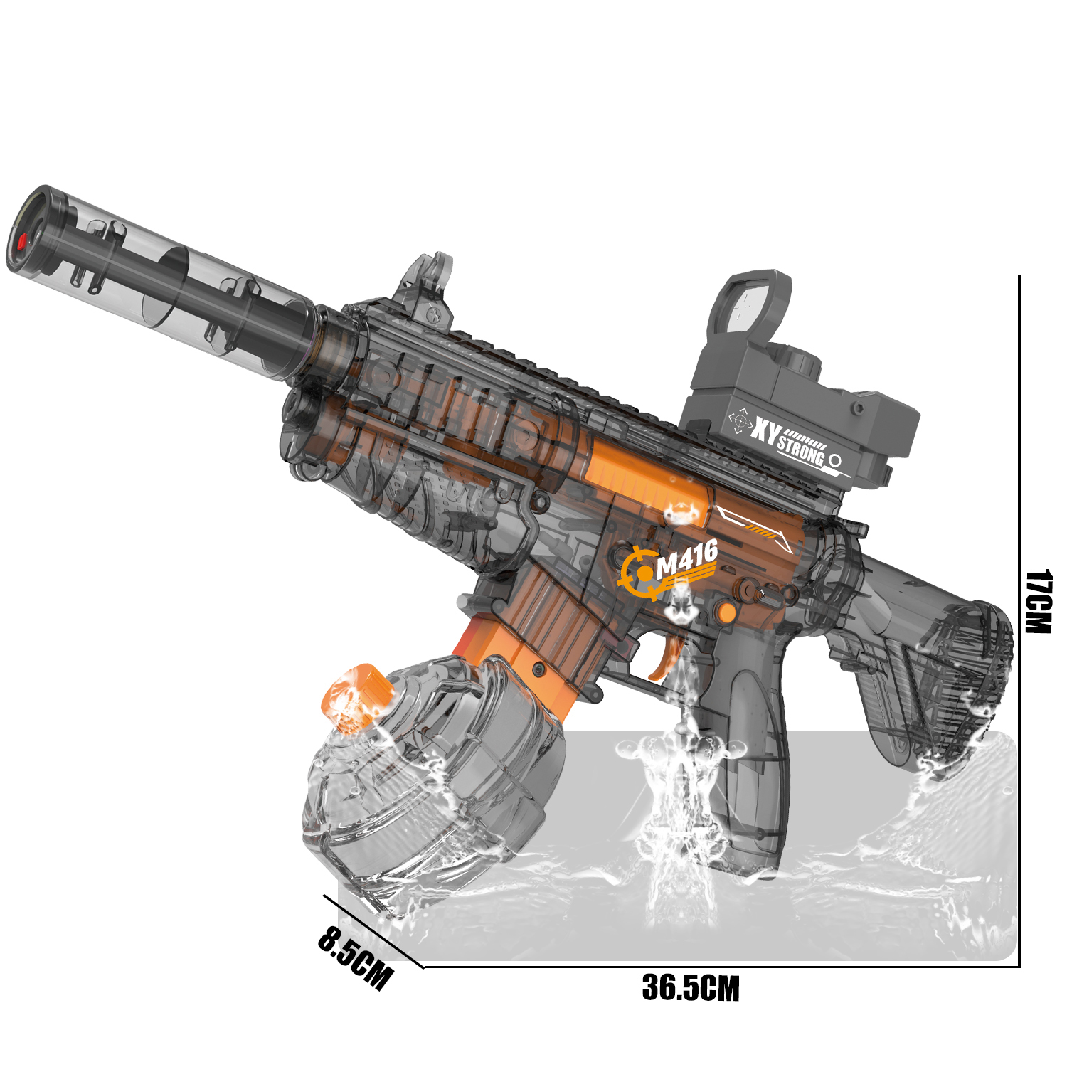 777-20 Electric continuous water gun - M416 linked self-priming water gun