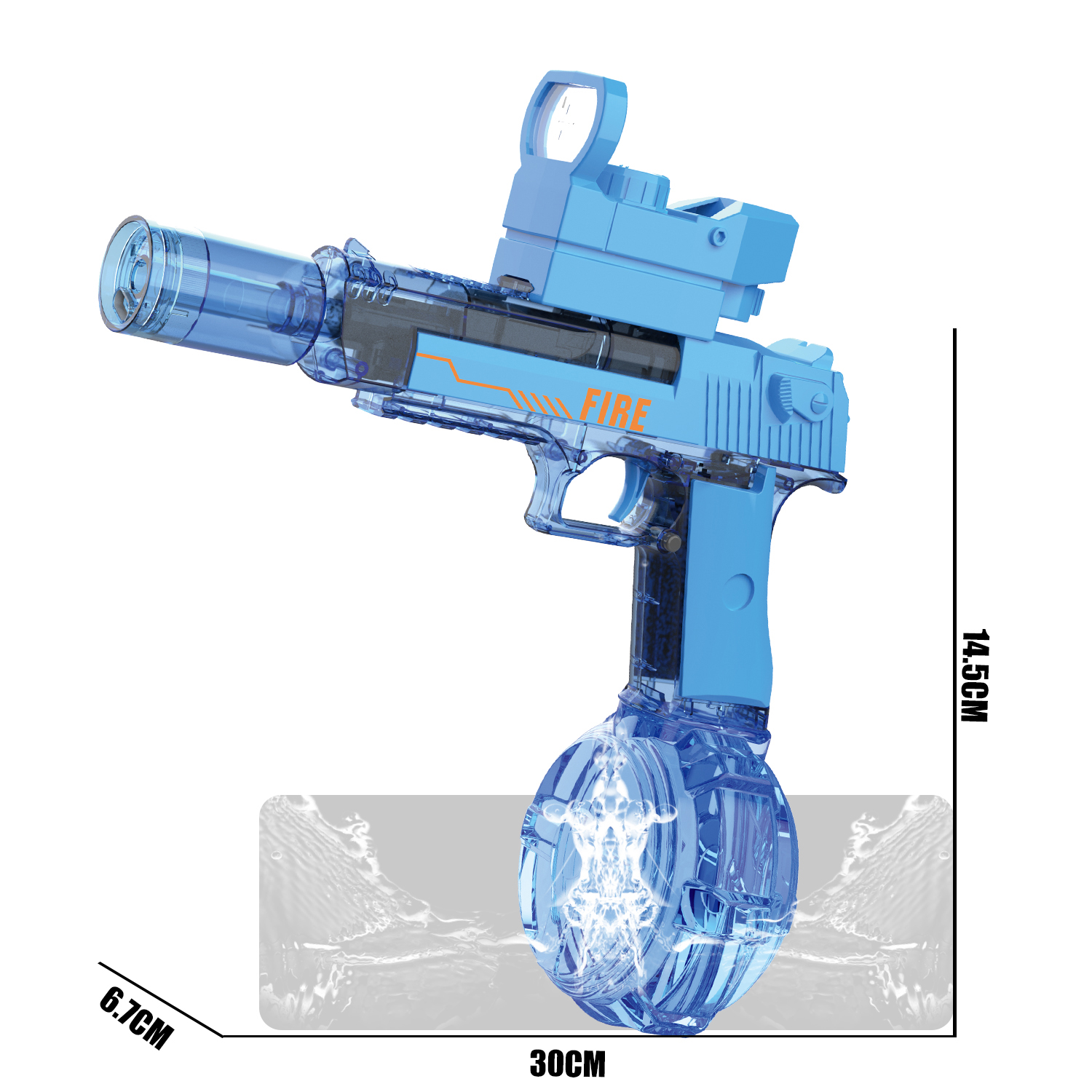 777-21 Electric continuous water gun Desert Eagle linkage water gun