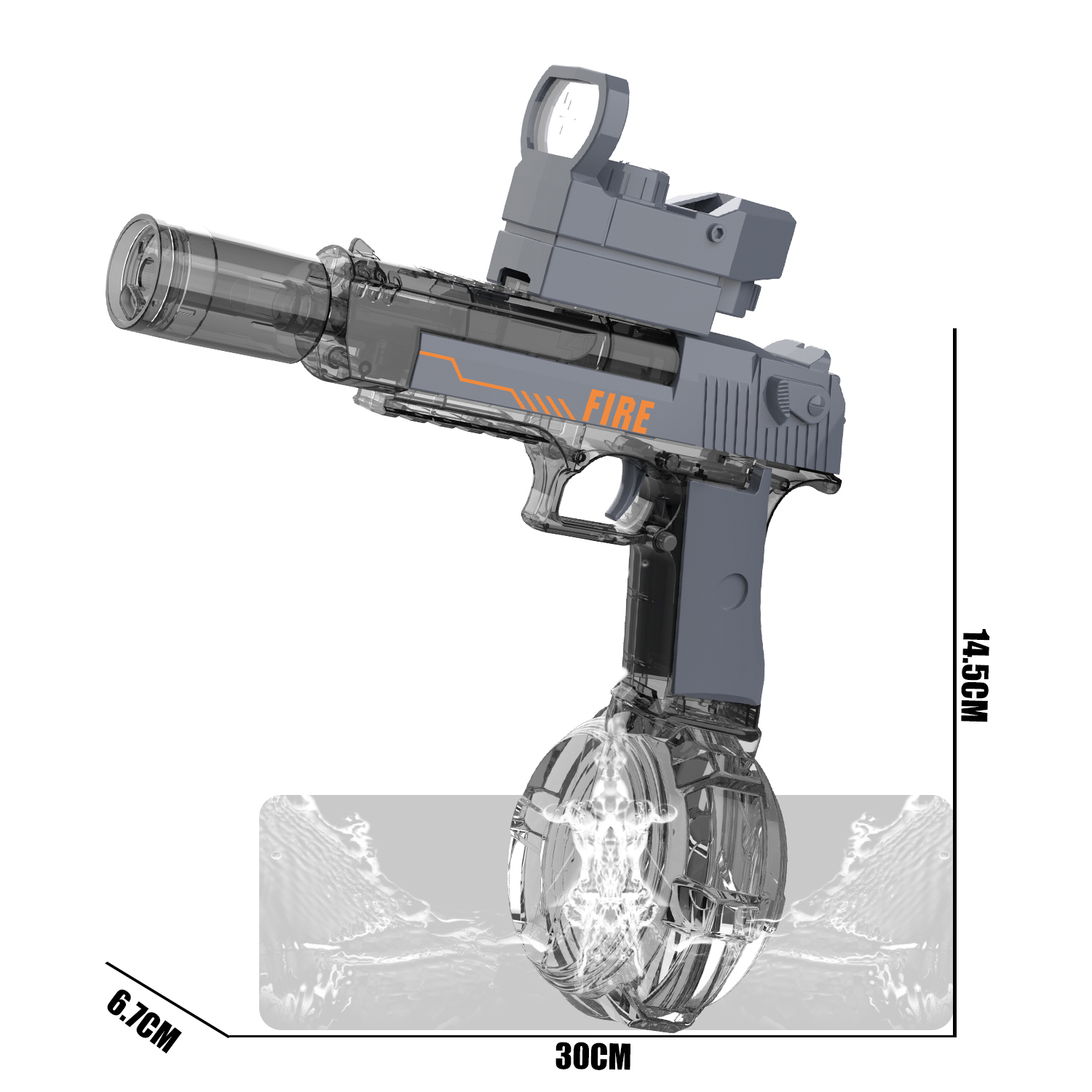 777-21 Electric continuous water gun Desert Eagle linkage water gun