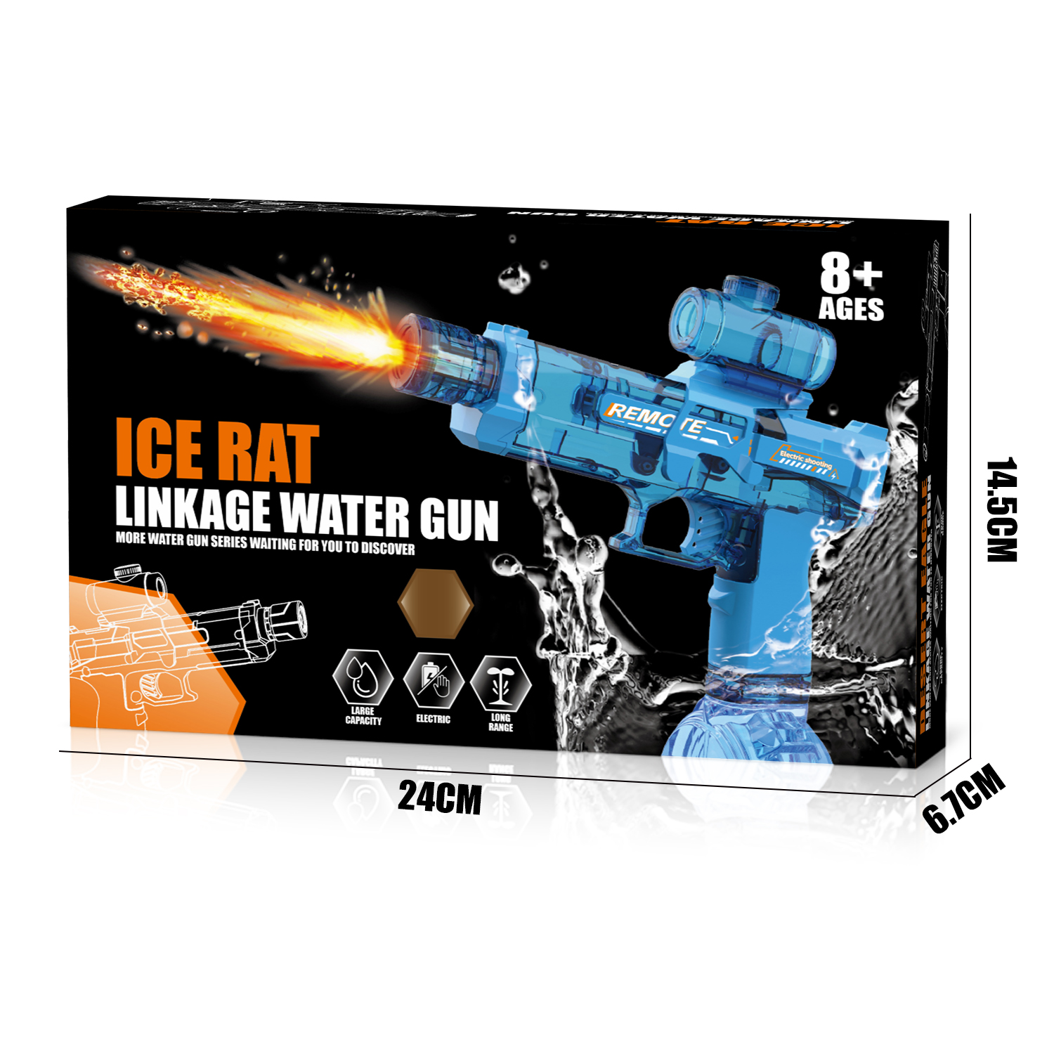 777-22 Electric continuous water gun, ice mouse linkage water gun