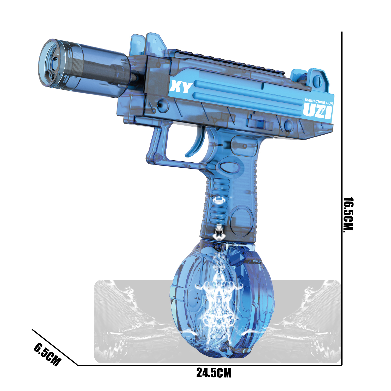 777-25 Electric continuous firing water gun Uzi linkage water gun