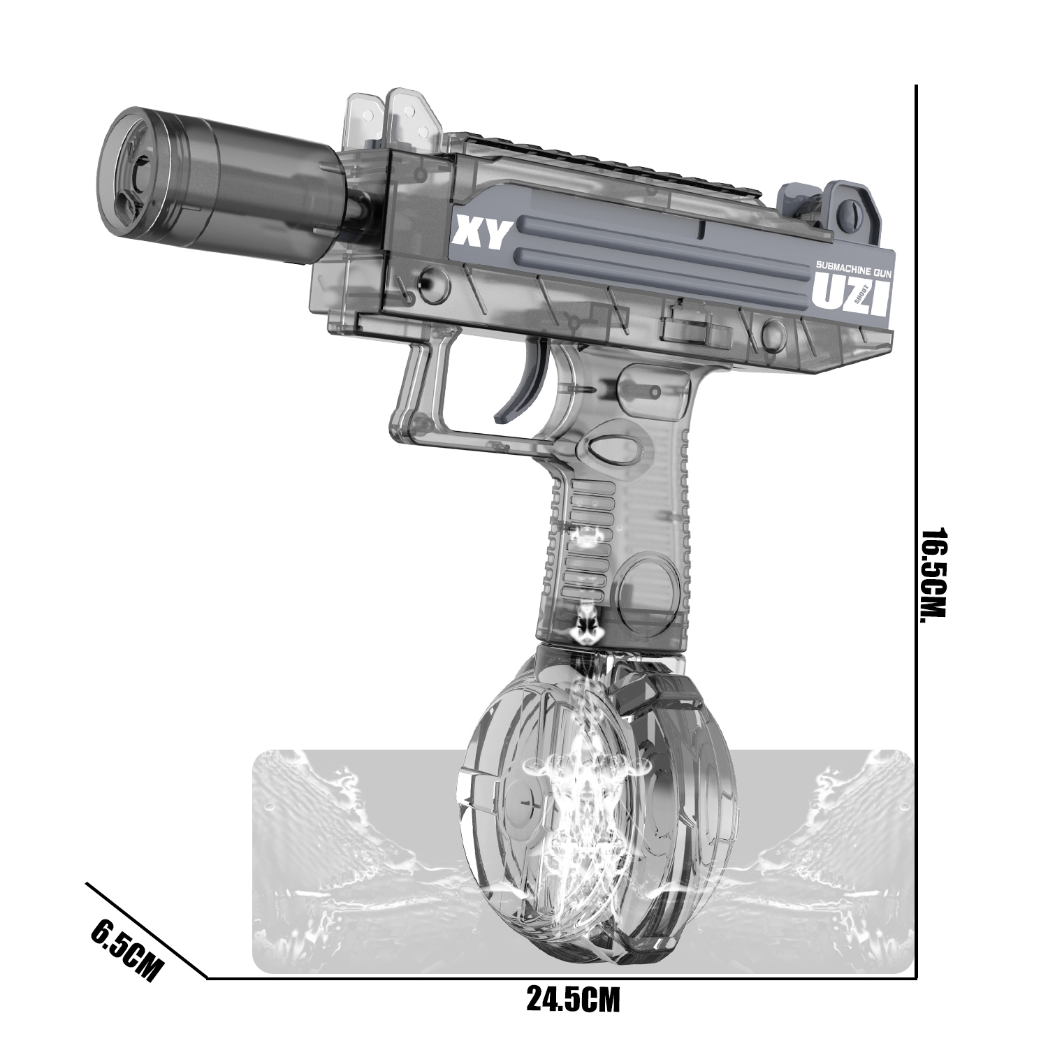 777-25 Electric continuous firing water gun Uzi linkage water gun