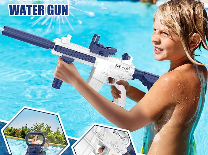 Glow-in-the-Dark Electric Water Gun: Light Up Your Summer Nights & Daytime B